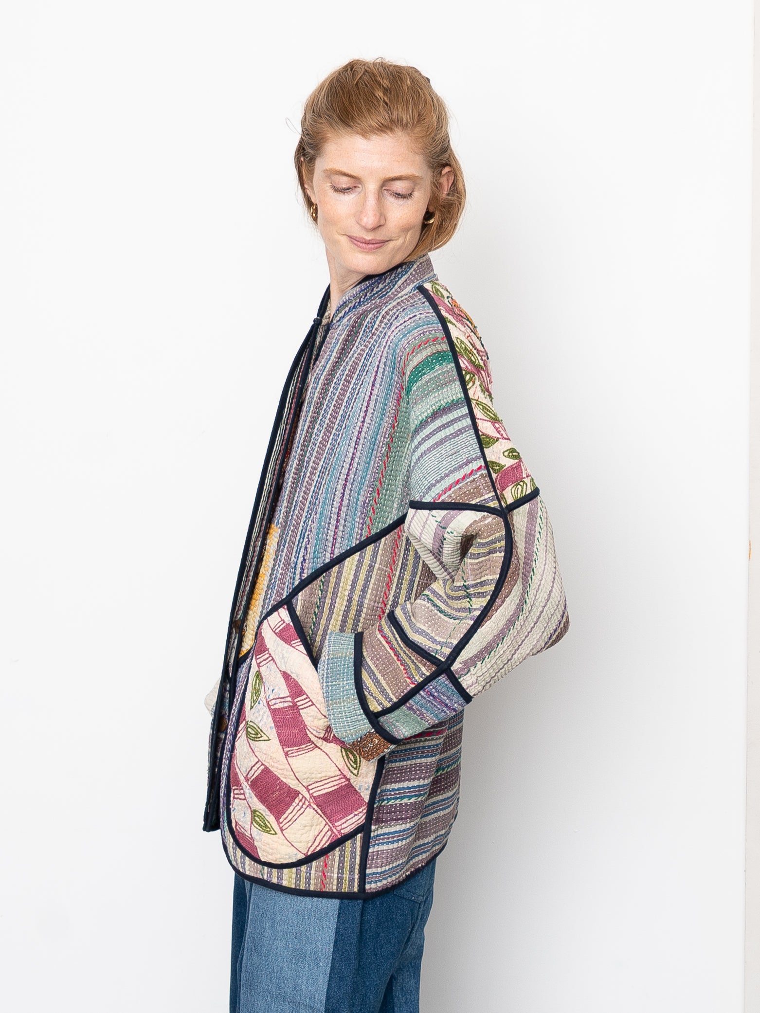 The Ladhiya Suzani Quilted Kantha Jacket