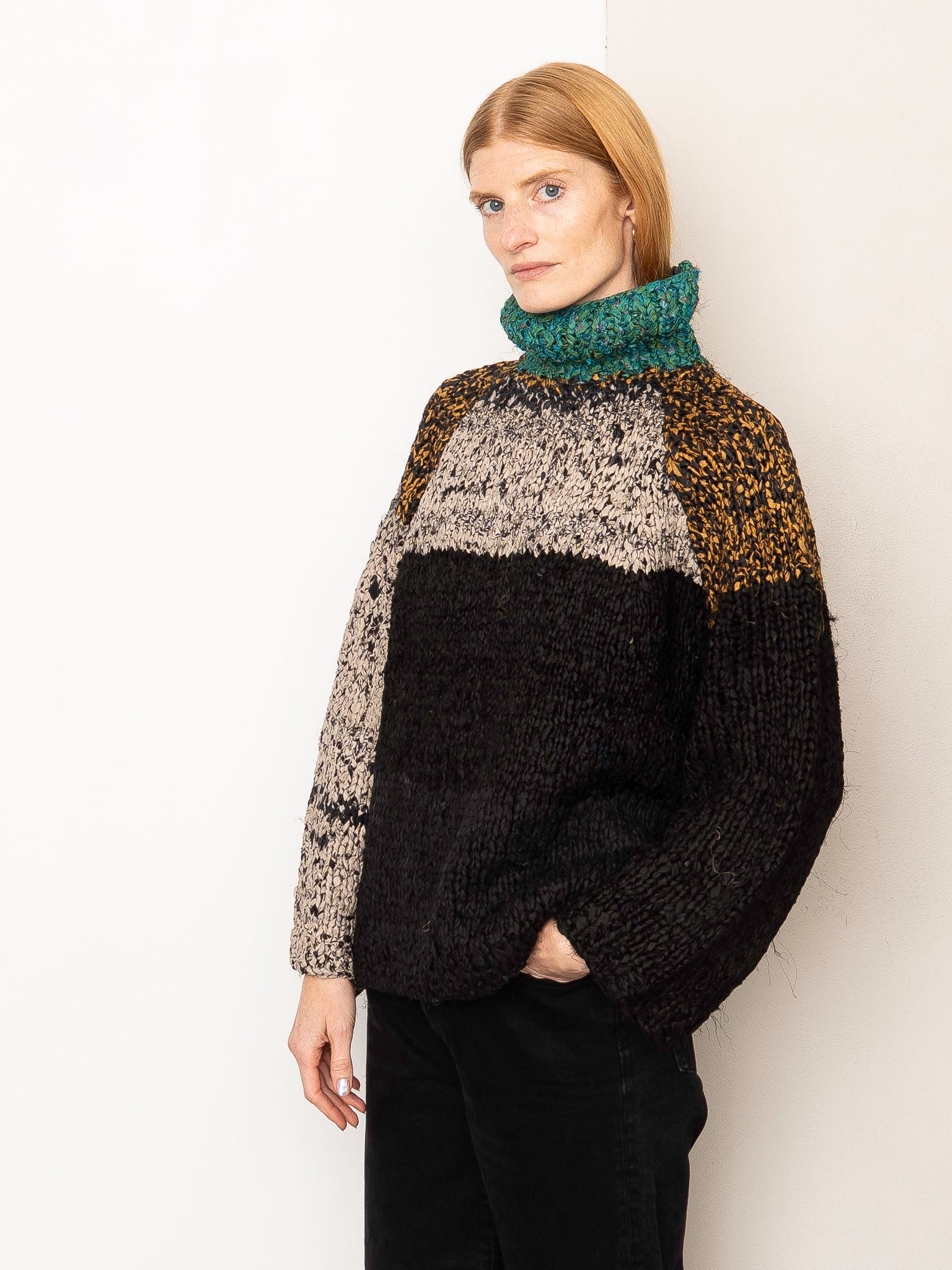 The Vishnu Knitted Silk Roll-Neck Sweater