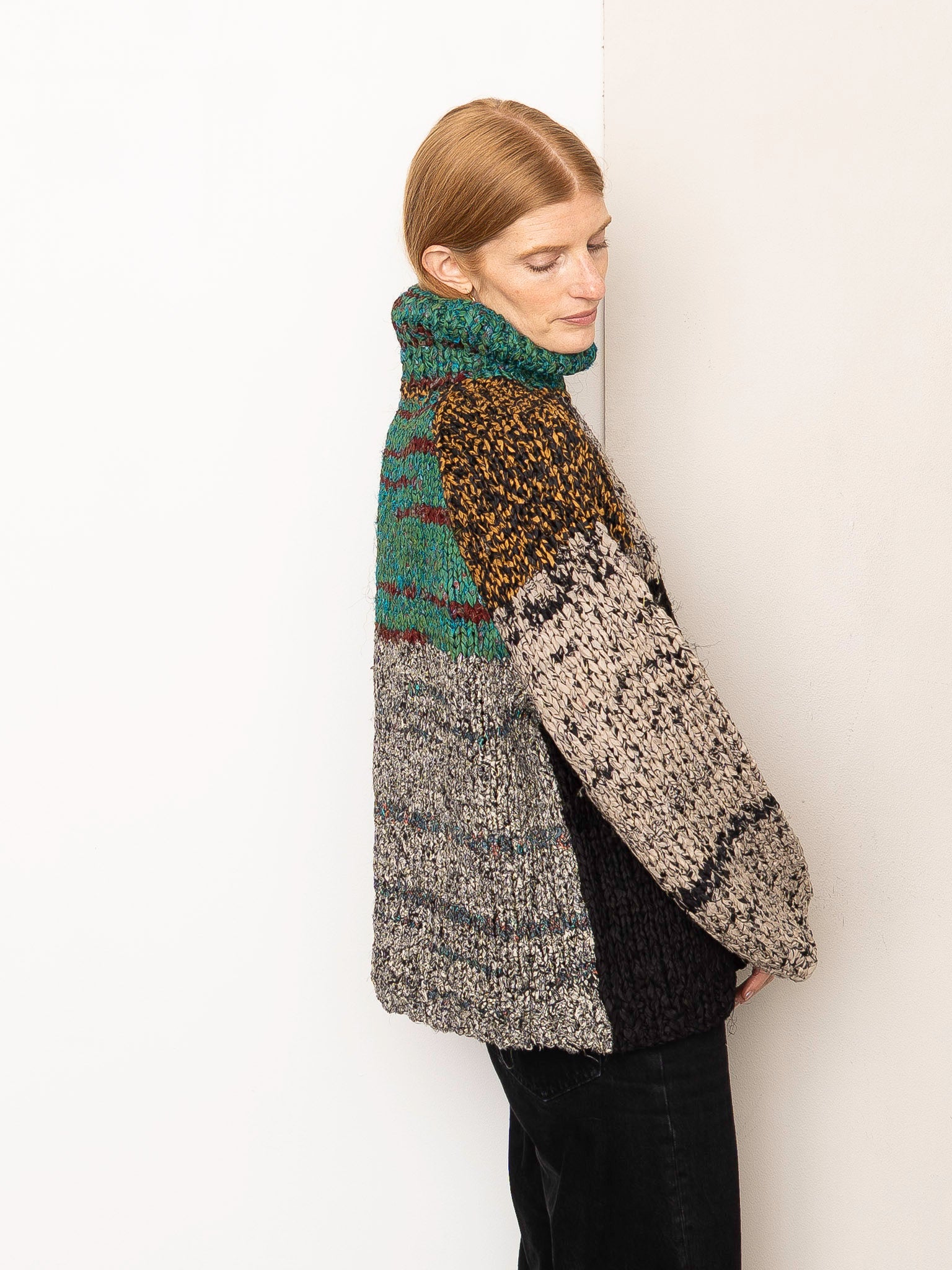 The Vishnu Knitted Silk Roll-Neck Sweater