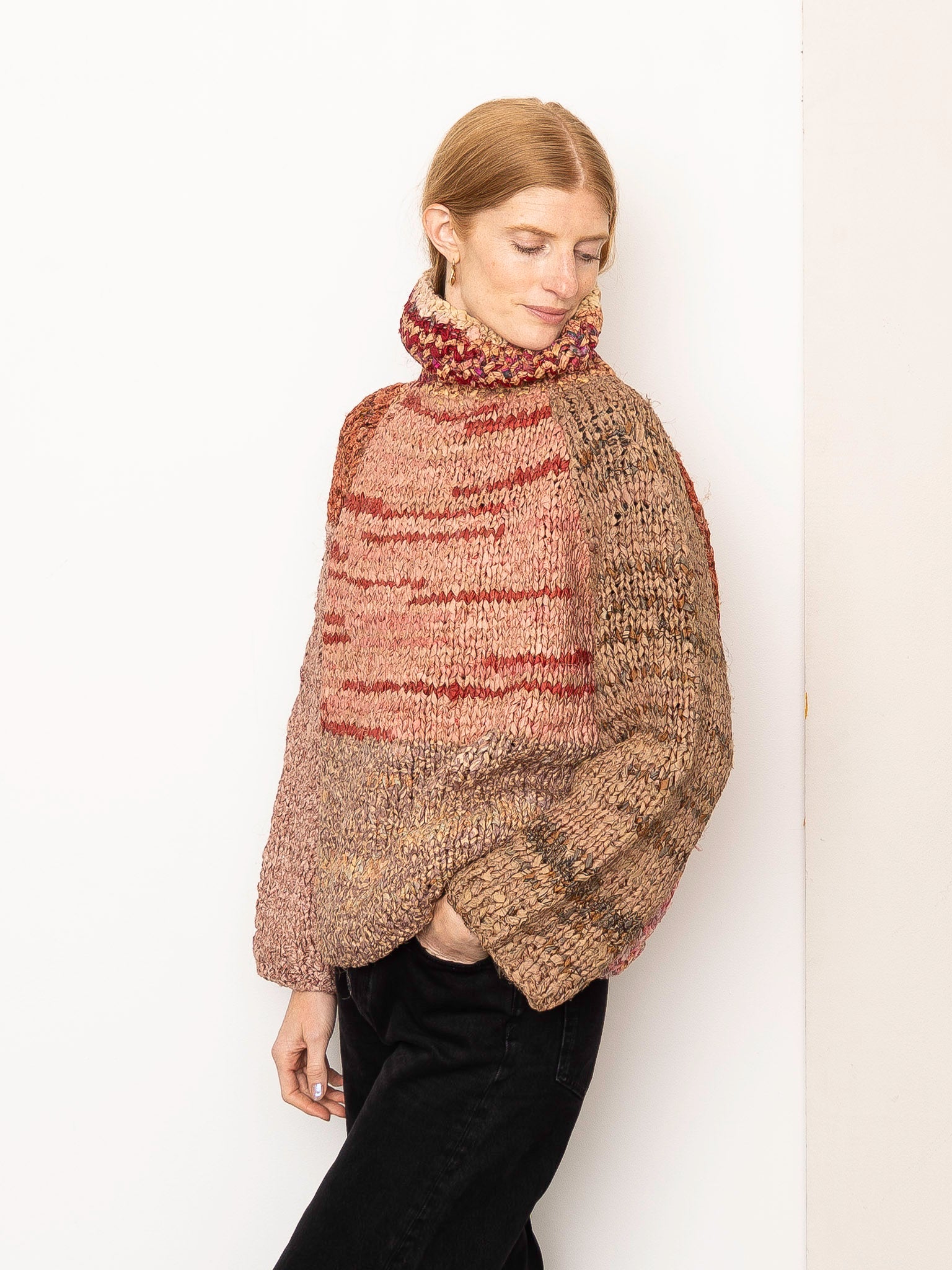 The Vishnu Knitted Silk Roll-Neck Sweater