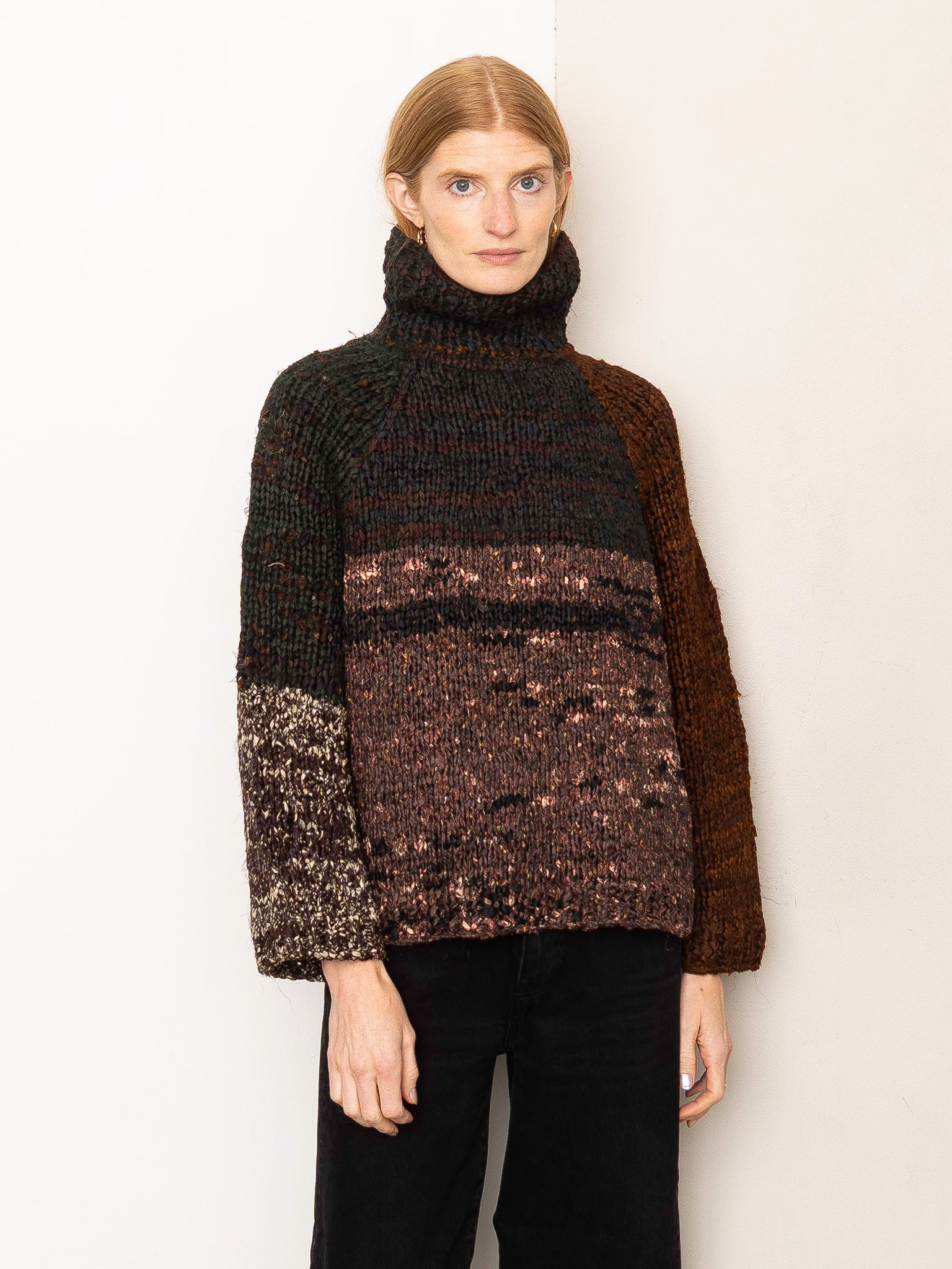 The Vishnu Knitted Silk Roll-Neck Sweater