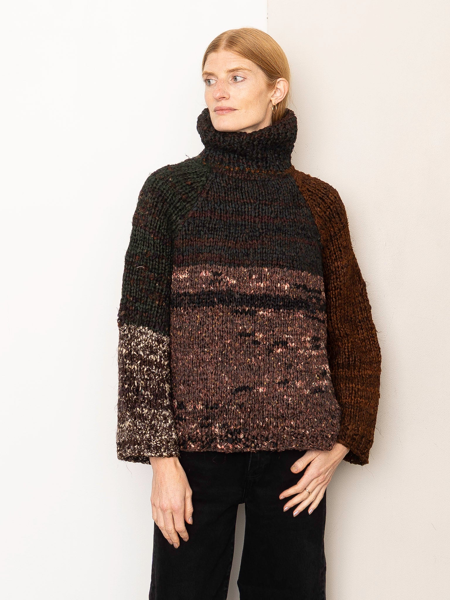 The Vishnu Knitted Silk Roll-Neck Sweater