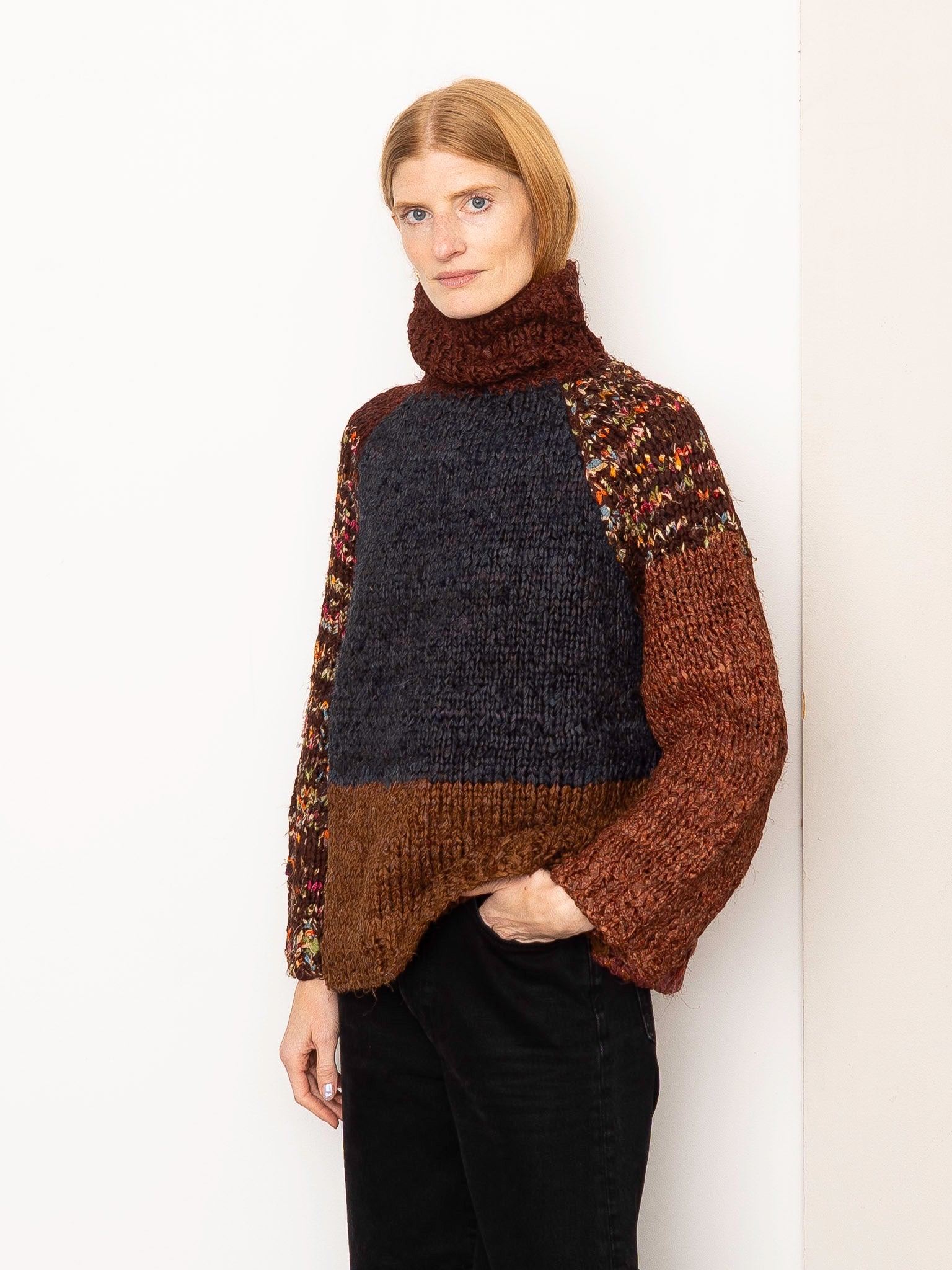 The Vishnu Knitted Silk Roll-Neck Sweater