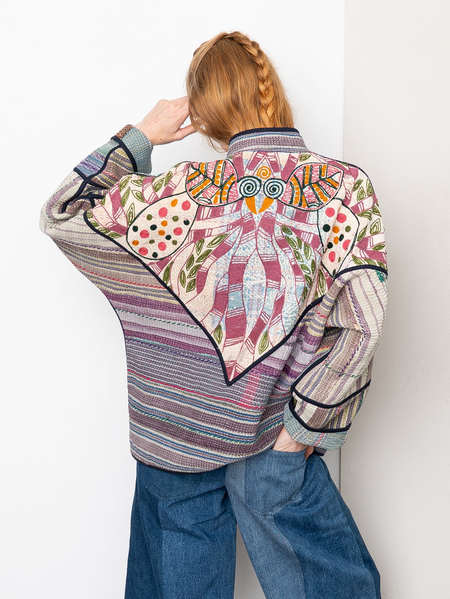 The Ladhiya Suzani Quilted Kantha Jacket