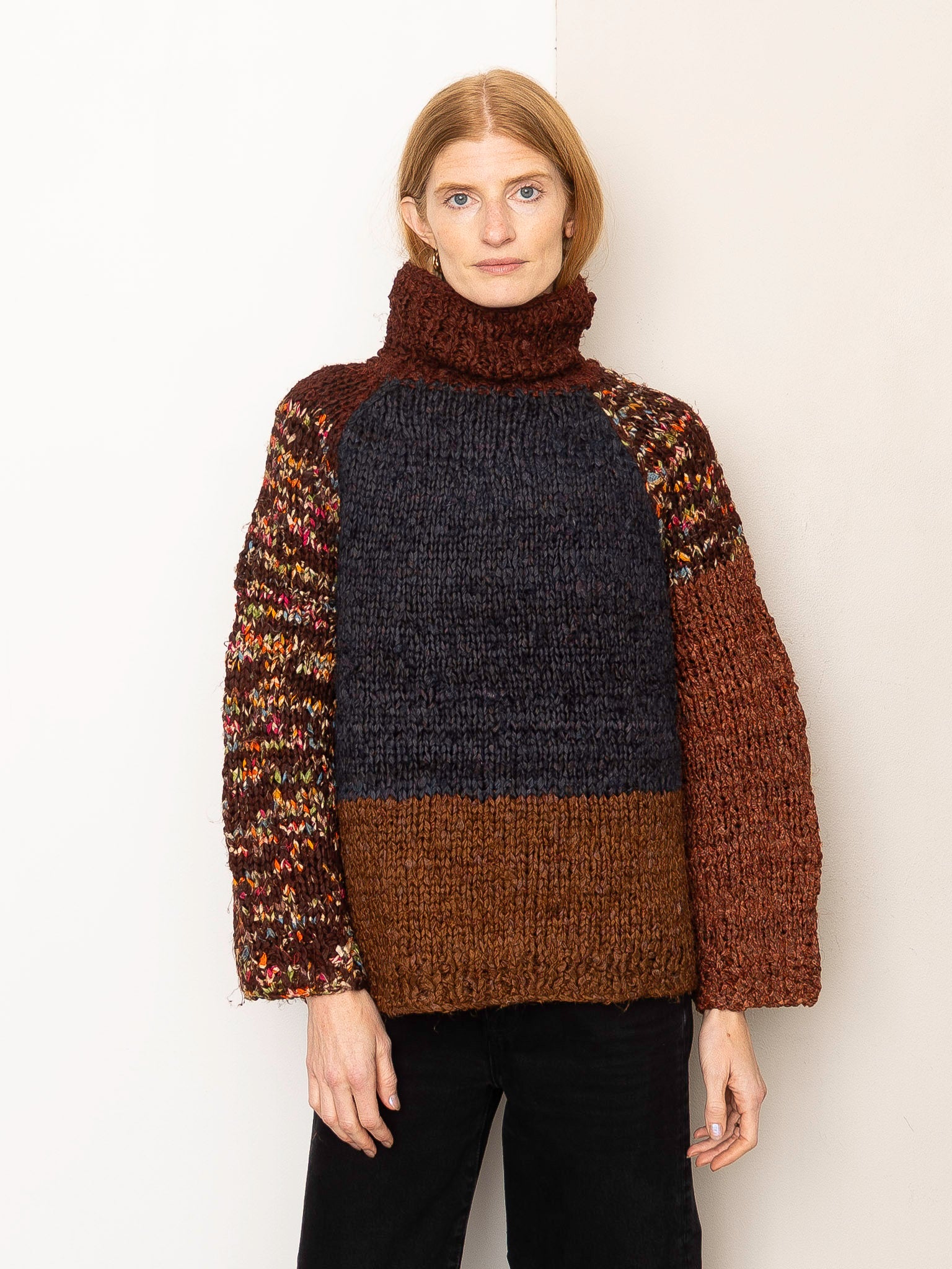 The Vishnu Knitted Silk Roll-Neck Sweater