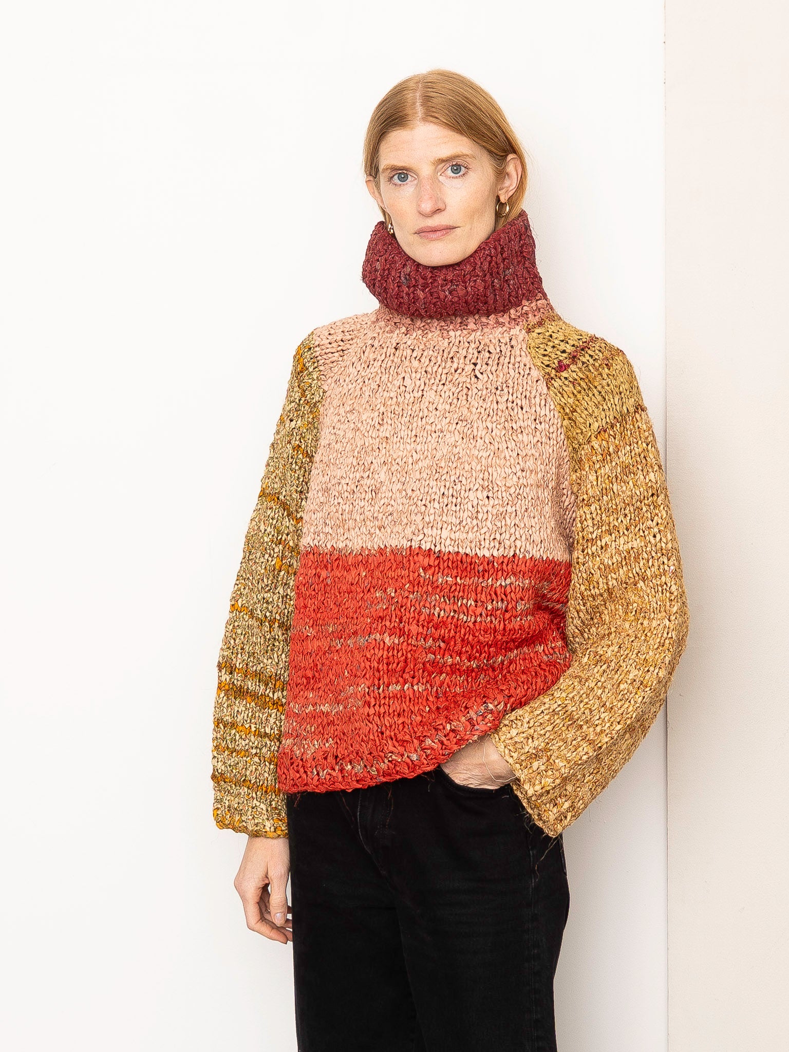 The Vishnu Knitted Silk Roll-Neck Sweater