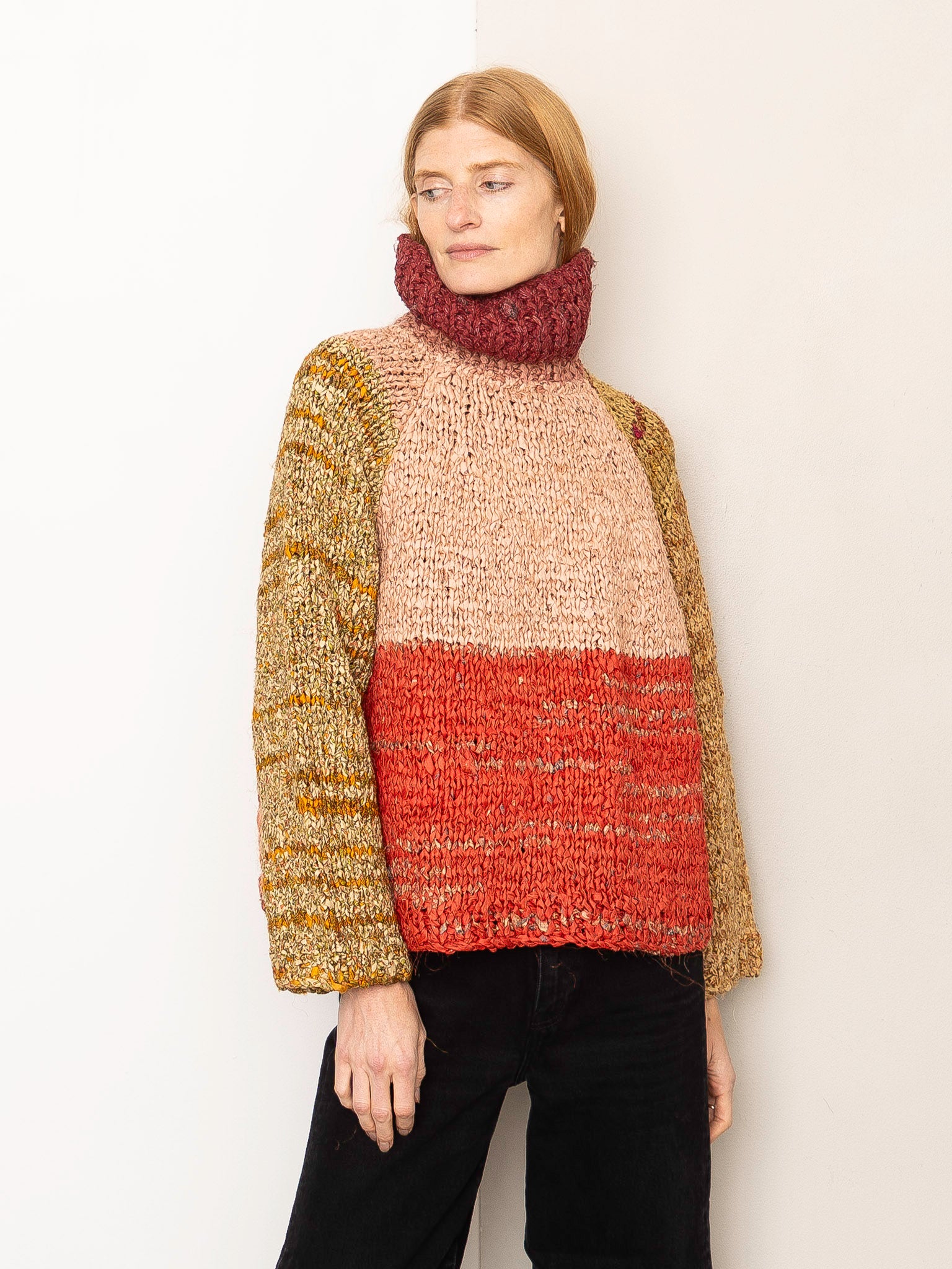 The Vishnu Knitted Silk Roll-Neck Sweater