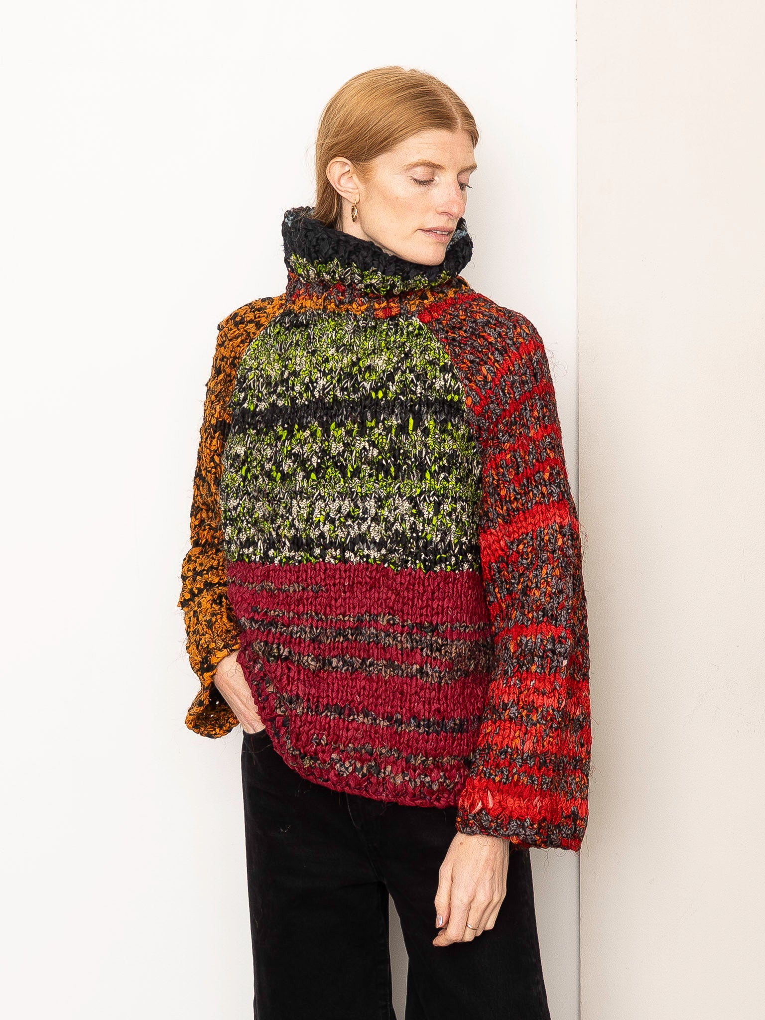 The Vishnu Knitted Silk Roll-Neck Sweater