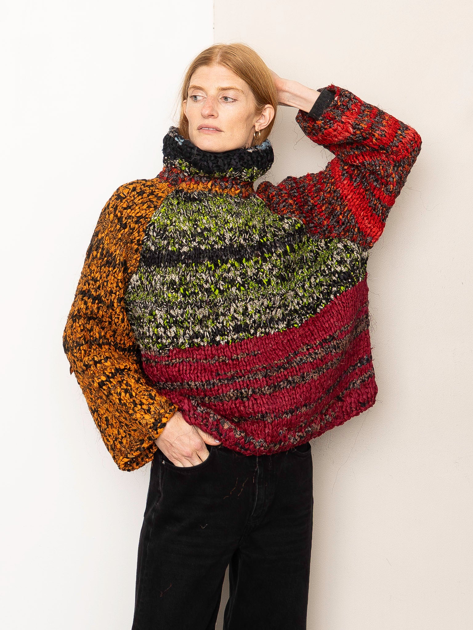 The Vishnu Knitted Silk Roll-Neck Sweater