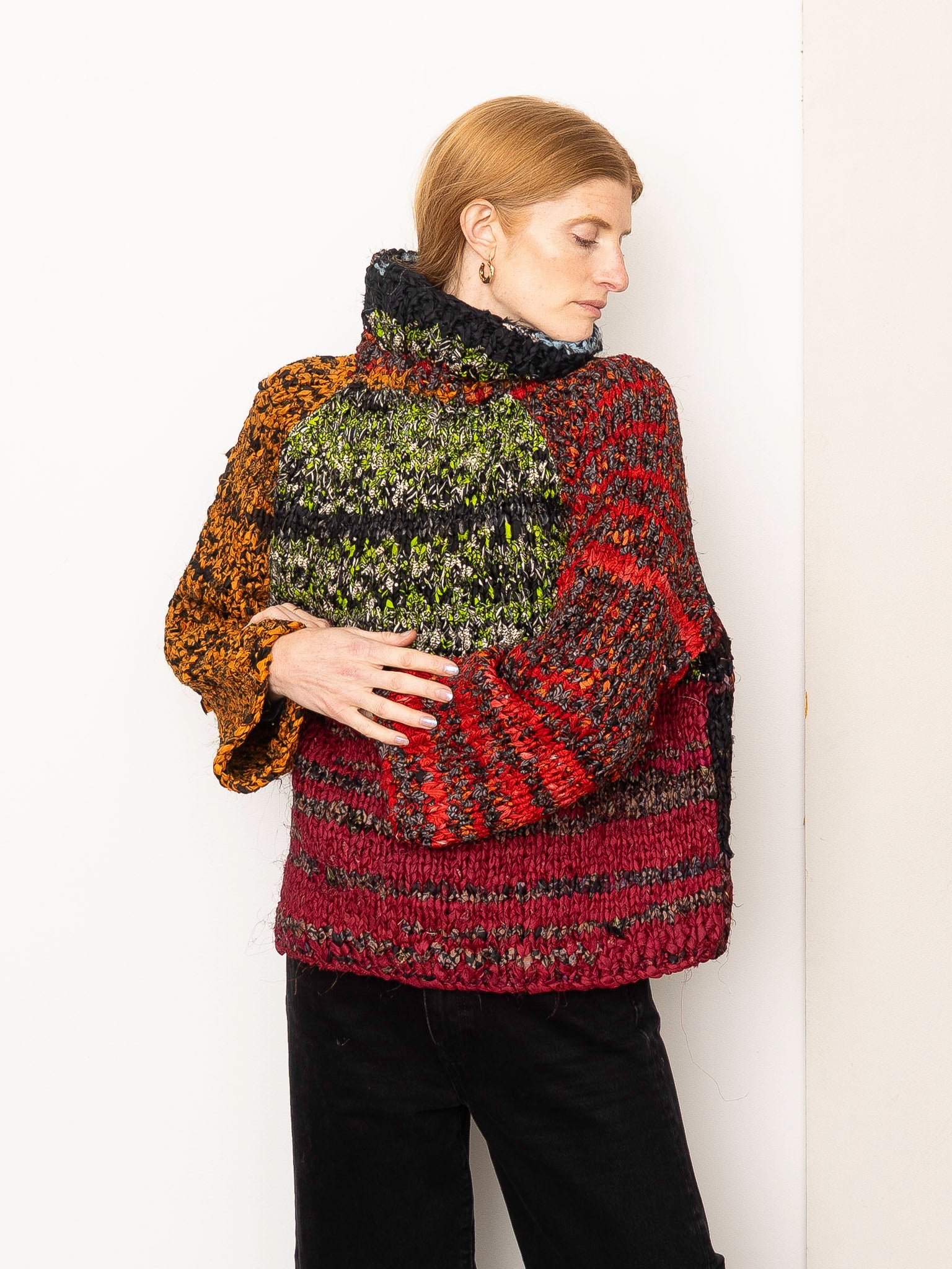The Vishnu Knitted Silk Roll-Neck Sweater