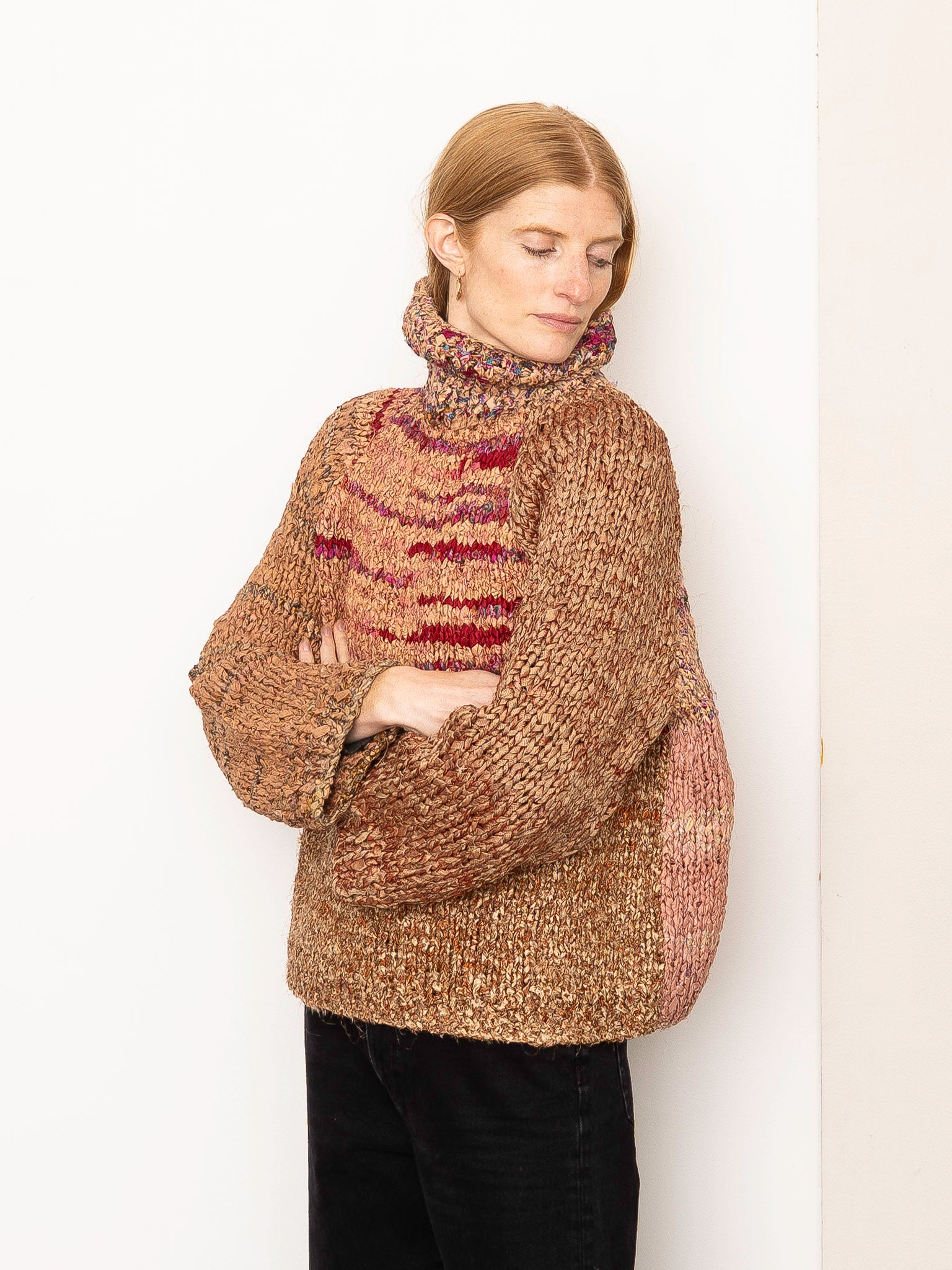 The Vishnu Knitted Silk Roll-Neck Sweater
