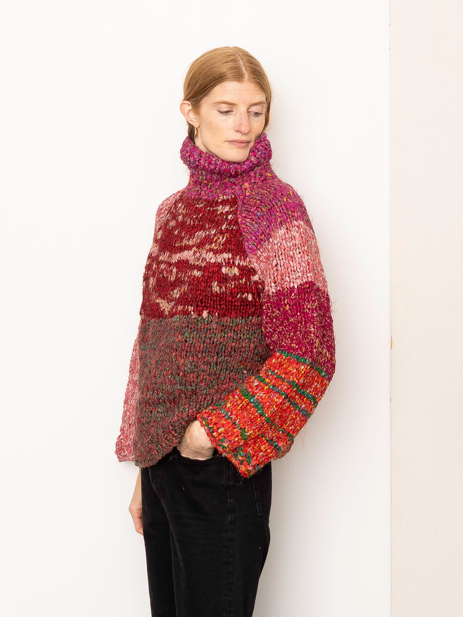 The Vishnu Knitted Silk Roll-Neck Sweater