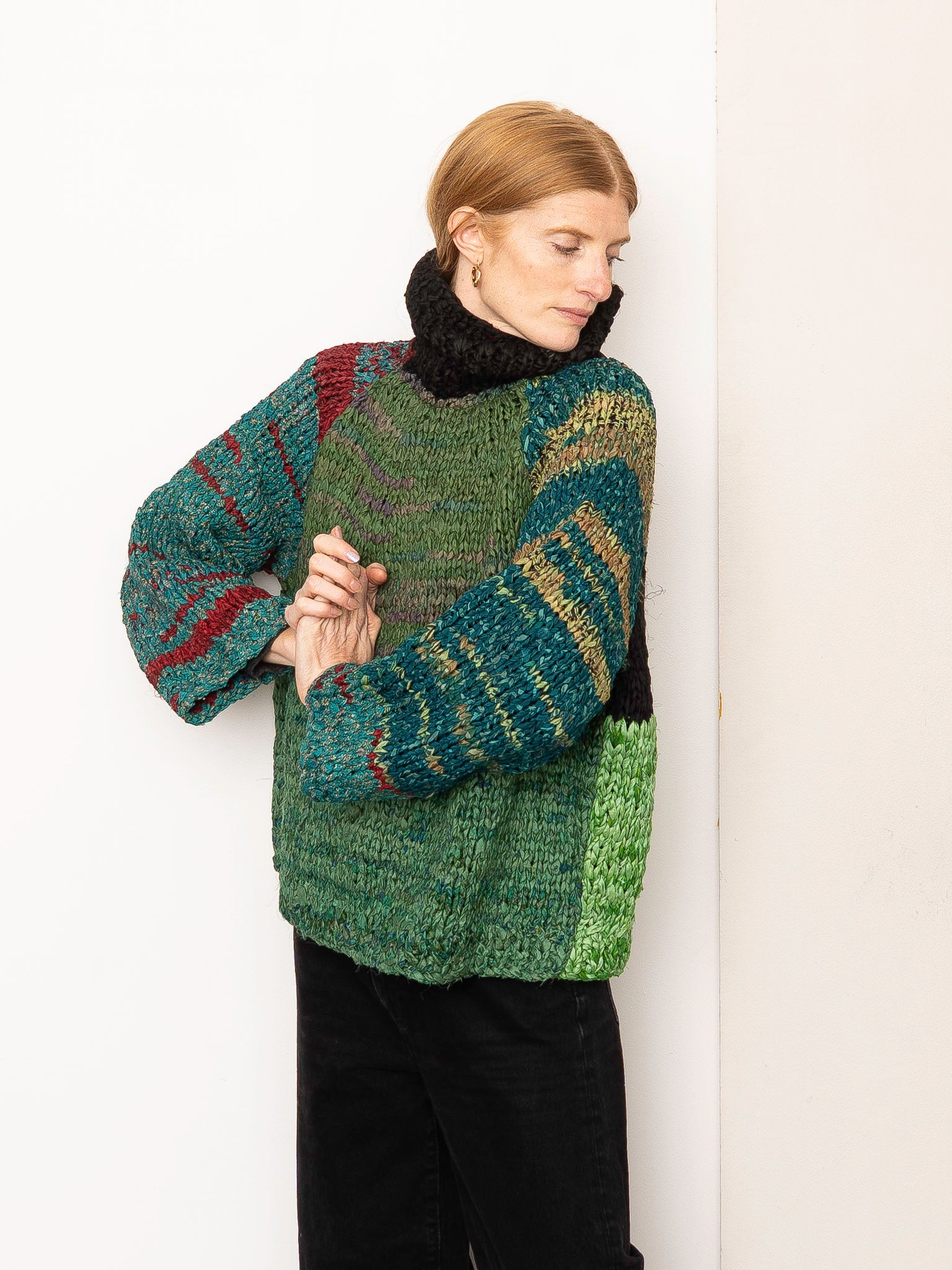 The Vishnu Knitted Silk Roll-Neck Sweater