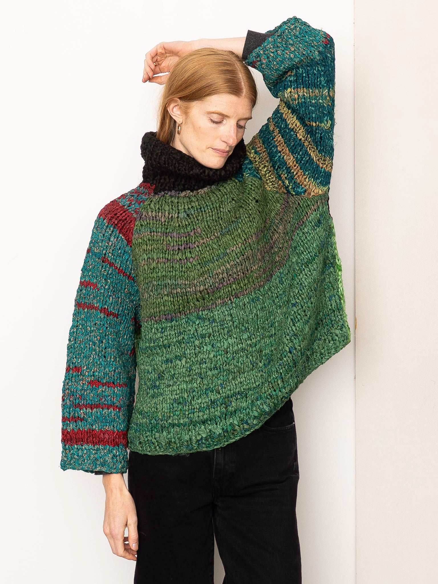 The Vishnu Knitted Silk Roll-Neck Sweater