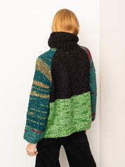 The Vishnu Knitted Silk Roll-Neck Sweater