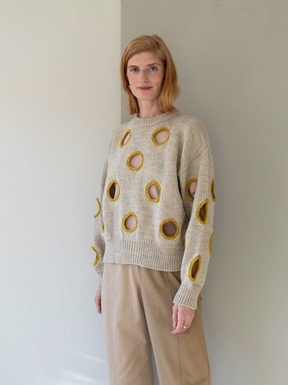 Degen Holes Sweater ~ Birch