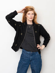The Veda Quilted One-of-a-Kind Bomber Jacket - Small