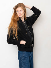 The Veda Quilted One-of-a-Kind Bomber Jacket - Small