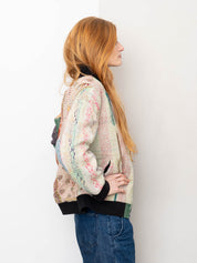 The Veda Quilted One-of-a-Kind Bomber Jacket - Medium