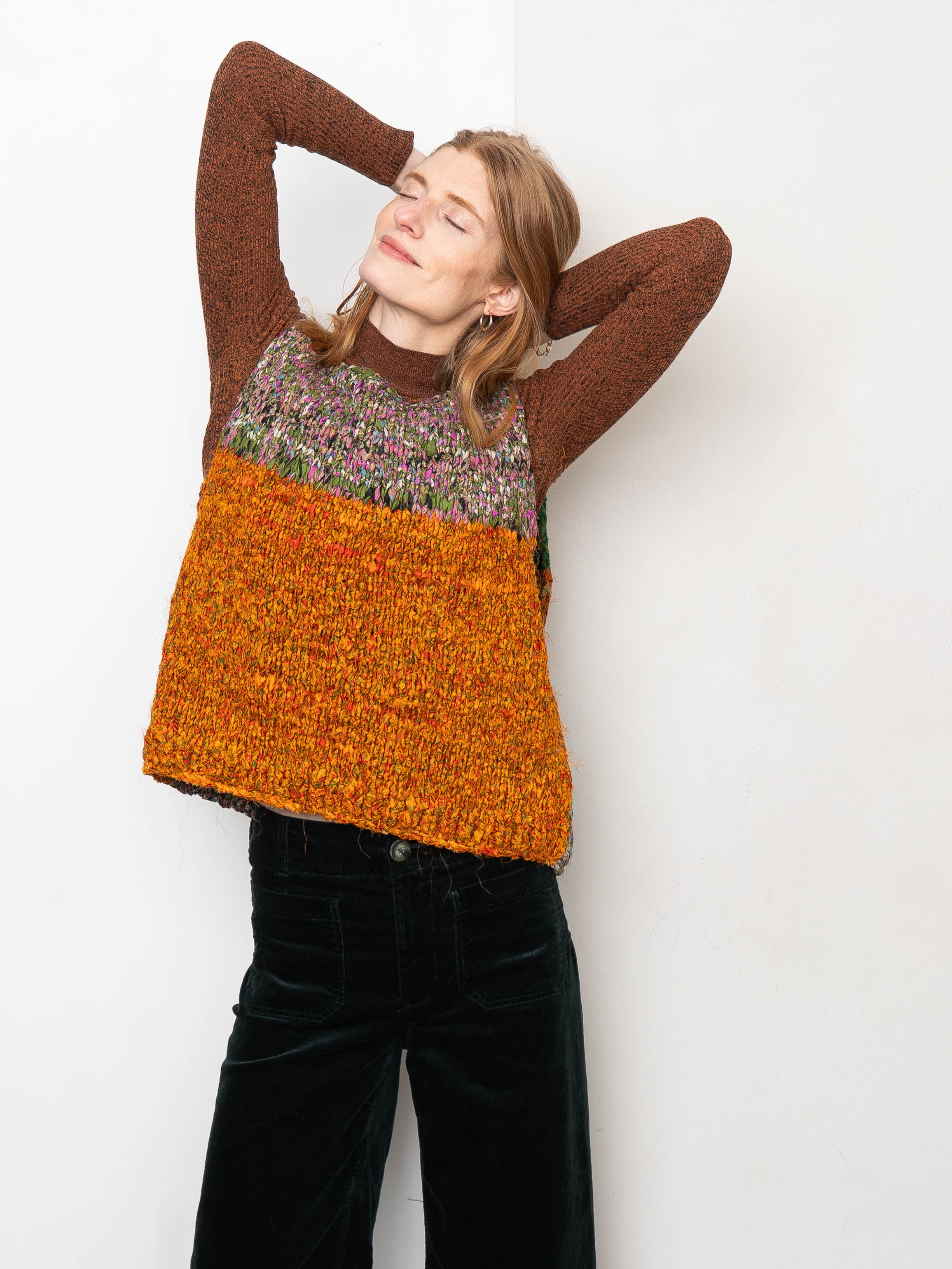 The Vishnu Knitted Vest - Medium - Recycled Silk
