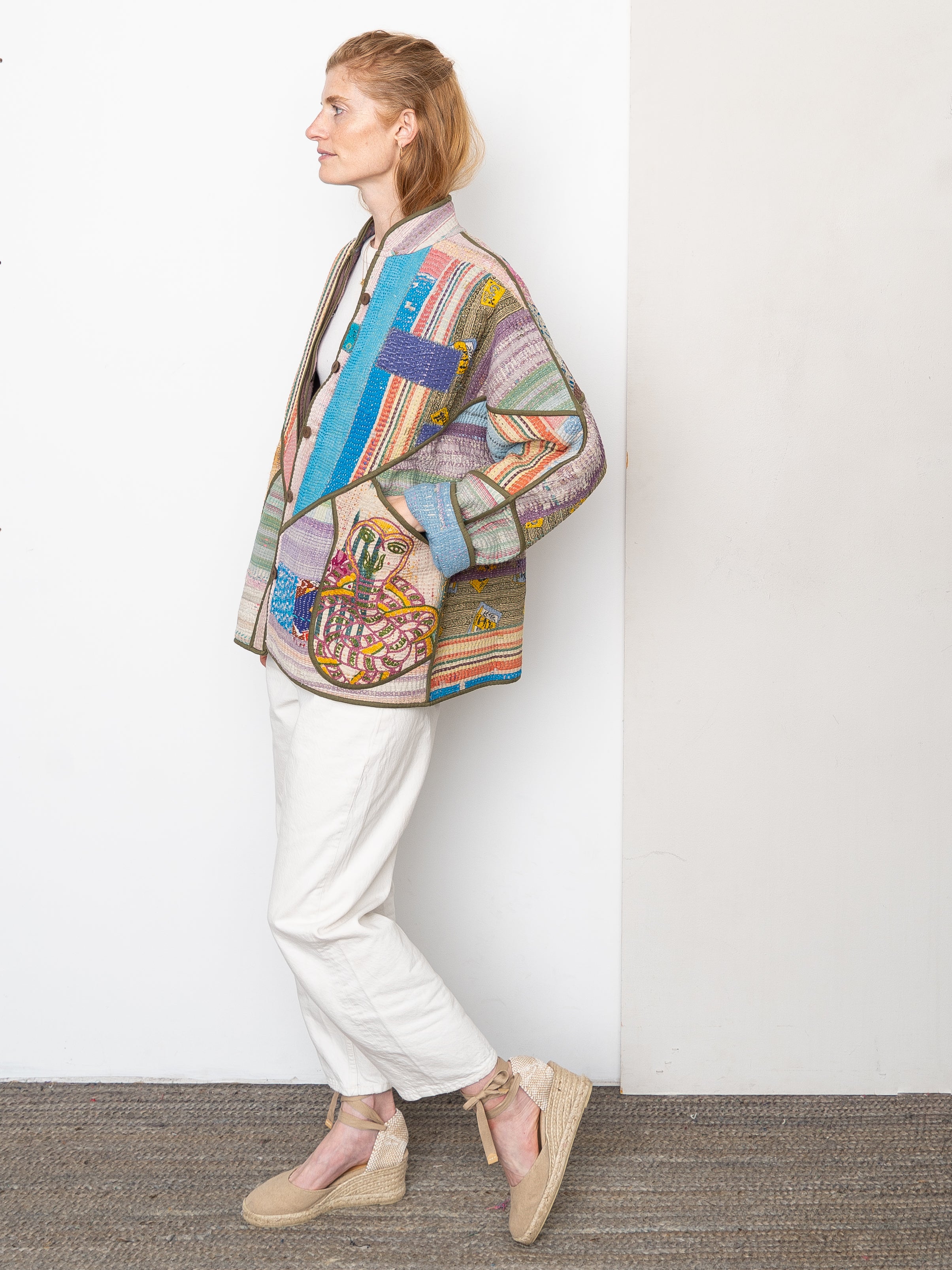 The Ladhiya Suzani Quilted Kantha Jacket