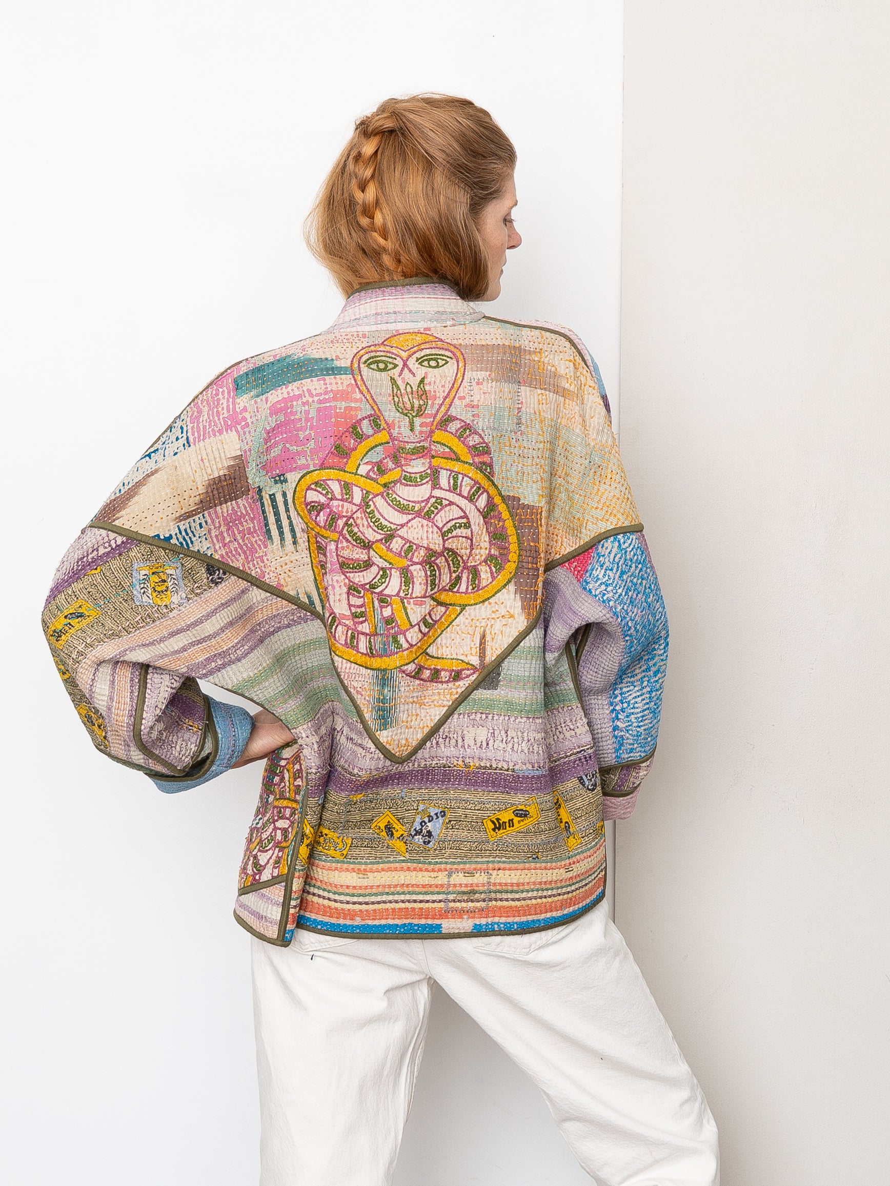 The Ladhiya Suzani Quilted Kantha Jacket