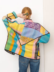 The Ladhiya Quilted Patchwork Kantha Jacket