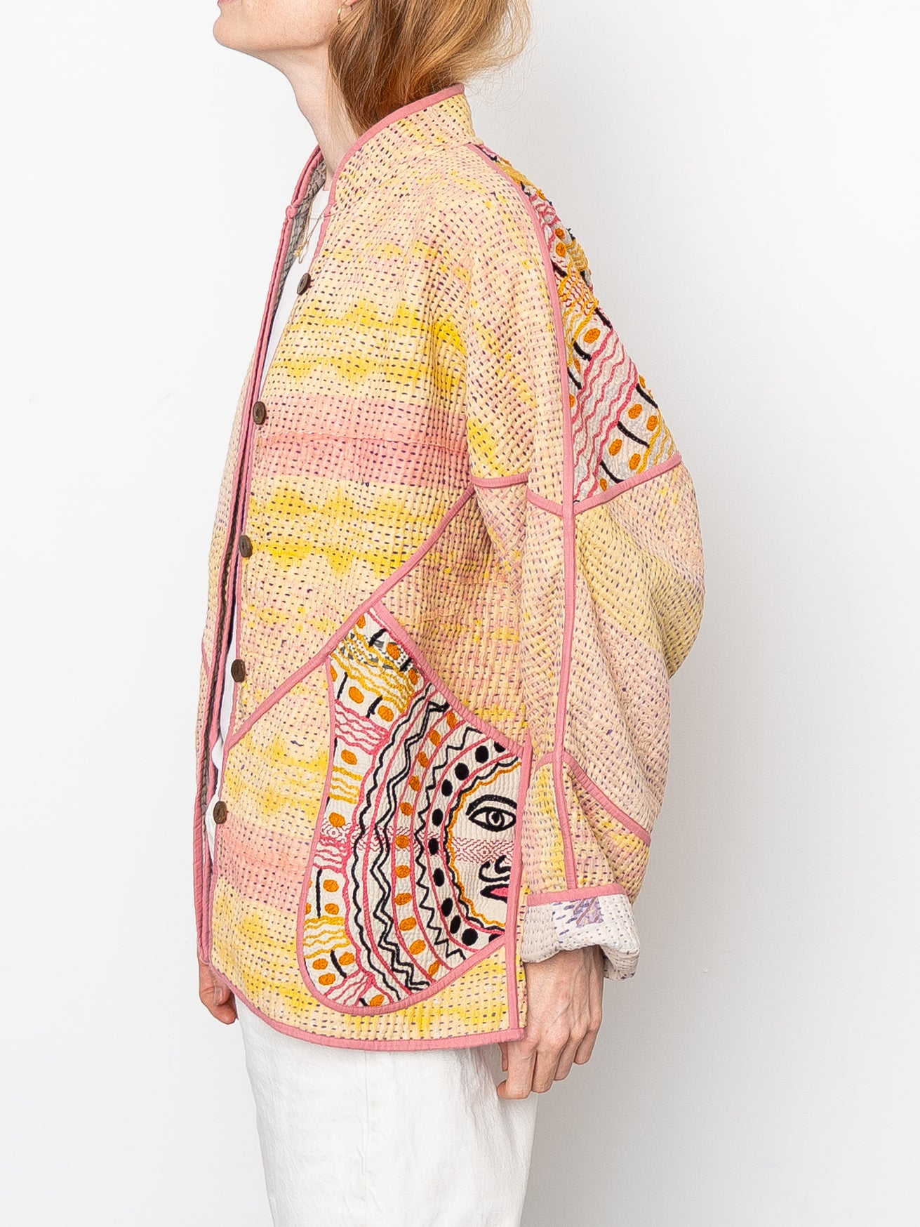 The Ladhiya Suzani Quilted Kantha Jacket