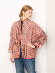 The Ladhiya Quilted Patchwork Kantha Jacket