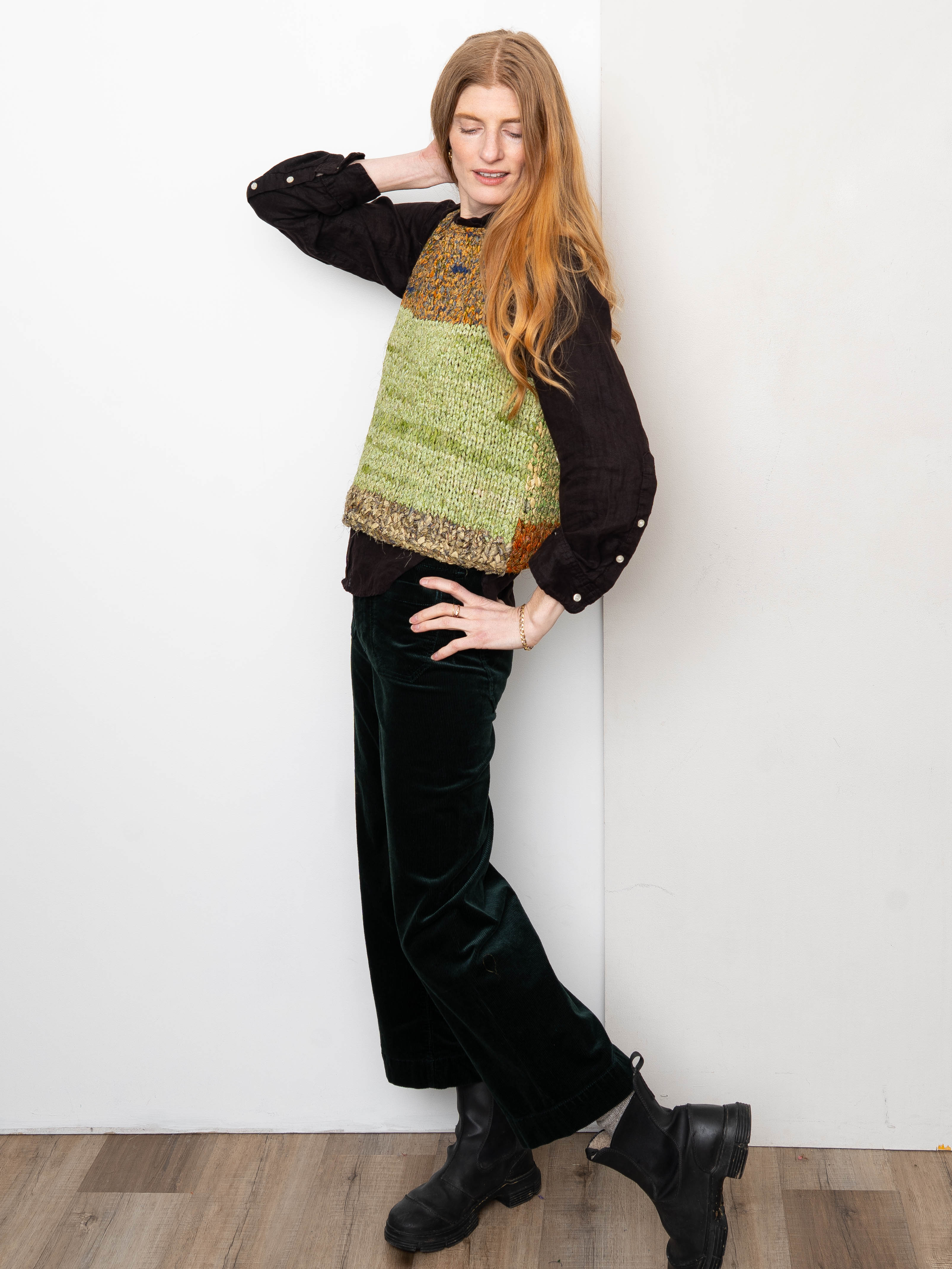 The Vishnu Knitted Vest - Small - Recycled Silk