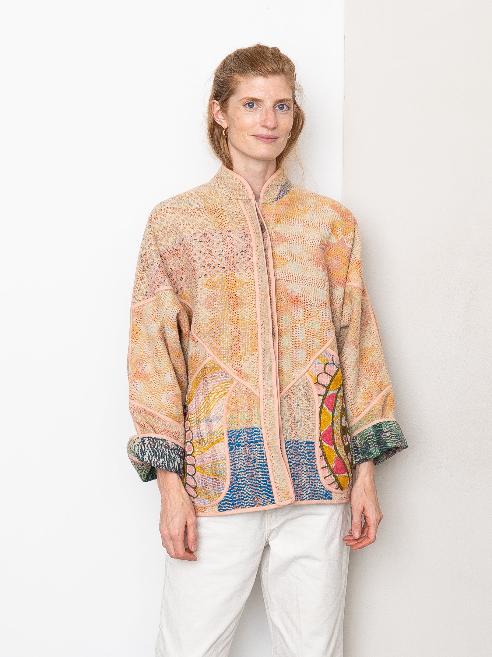 The Ladhiya Suzani Quilted Kantha Jacket