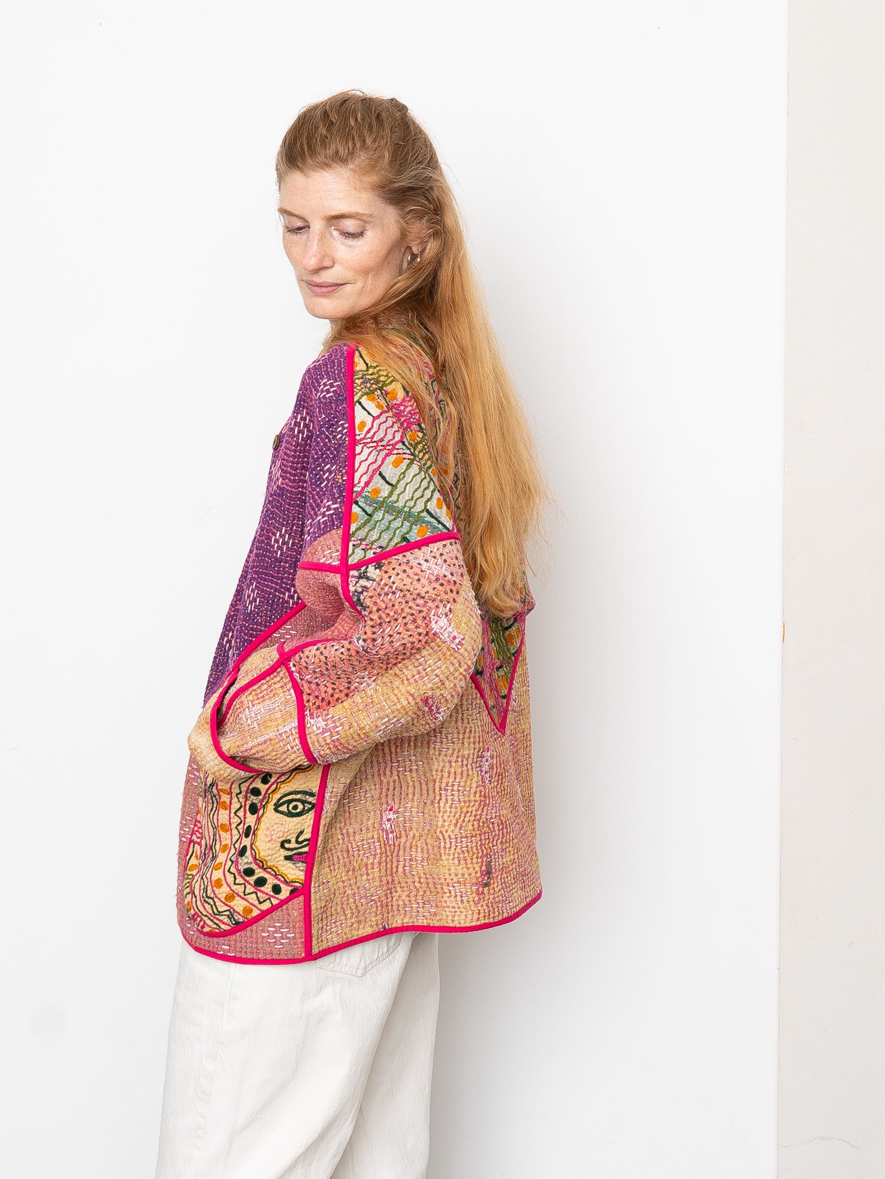 The Ladhiya Suzani Quilted Kantha Jacket