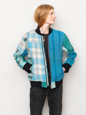 The Veda Quilted One-of-a-Kind Bomber Jacket - Medium