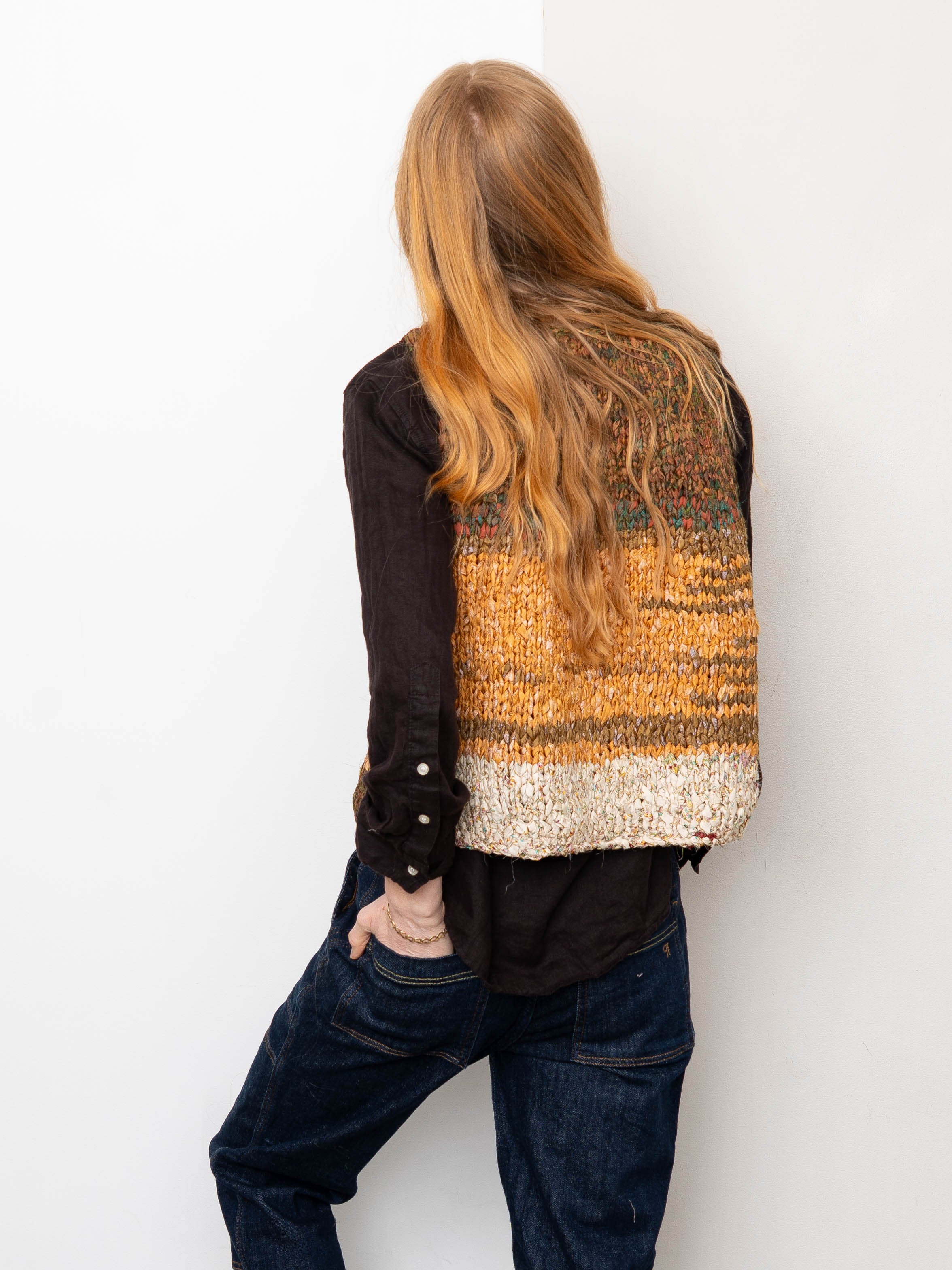 The Vishnu Knitted Vest - Small - Recycled Silk