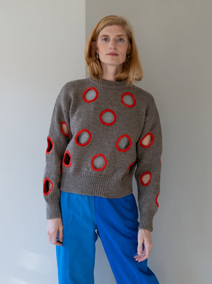 Degen Holes Sweater ~ Cedar