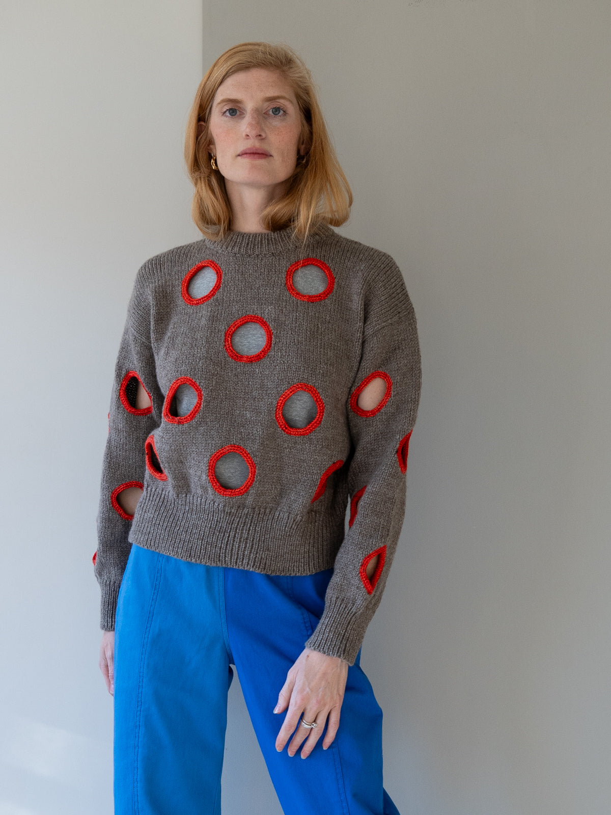 Degen Holes Sweater ~ Cedar