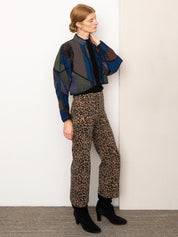 The Kaira Cropped Quilted Patchwork Kantha Jacket