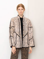 The Ladhiya Quilted Patchwork Kantha Jacket