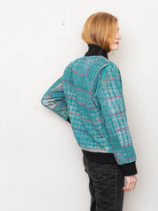 The Veda Quilted One-of-a-Kind Bomber Jacket - Medium