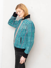 The Veda Quilted One-of-a-Kind Bomber Jacket - Medium