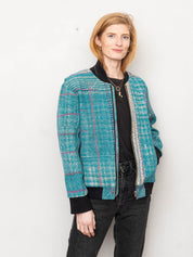 The Veda Quilted One-of-a-Kind Bomber Jacket - Medium