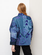 The Ladhiya Denim Suzani Jacket - Medium