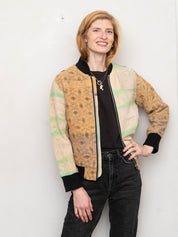 The Veda Quilted One-of-a-Kind Bomber Jacket - Small