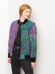 The Veda Quilted One-of-a-Kind Bomber Jacket - Medium