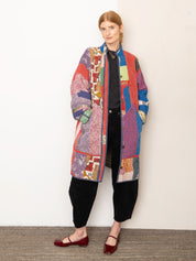 The Sai Quilted Patchwork Kantha Coat