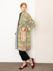 The Sai Quilted Patchwork Kantha Coat