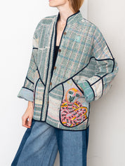 The Ladhiya Suzani Quilted Kantha Jacket