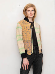 The Veda Quilted One-of-a-Kind Bomber Jacket - Small