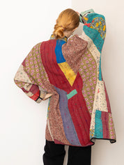 The Sai Quilted Patchwork Kantha Coat