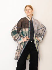 The Sai Quilted Patchwork Kantha Coat